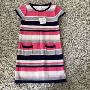 NWT Gymboree Girls Striped Sweater Dress